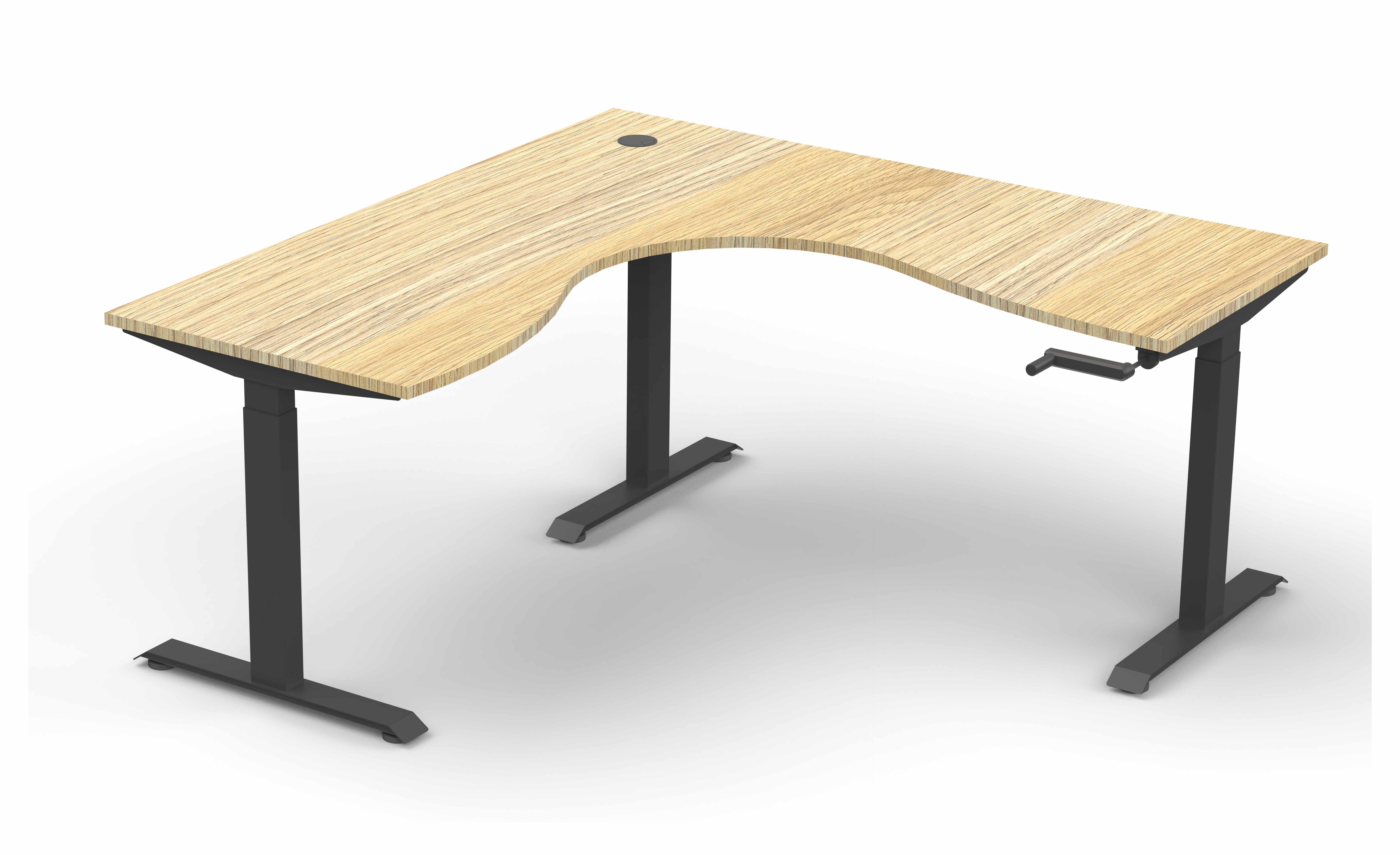 Boost Crank Height Adjustable Corner Desk - 1800x1800 NOBS